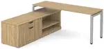 L Shaped Desk with Side Storage
