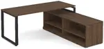 L Shaped Desk with Shelves
