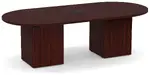 Racetrack Conference Table with Cube Base