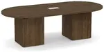 Racetrack Conference Table with Cube Base