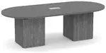 Racetrack Conference Table with Cube Base