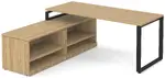 L Shaped Desk with Shelves