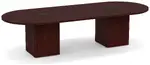 Racetrack Conference Table with Cube Base