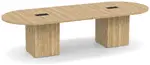 Racetrack Conference Table with Cube Base