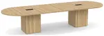 Racetrack Conference Table with Cube Base