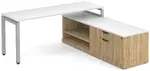 Modern L Shaped Desk with Storage