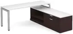 Modern L Shaped Desk with Storage