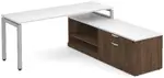 Modern L Shaped Desk with Storage