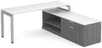 Modern L Shaped Desk with Storage