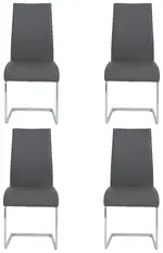 Contemporary Cantilever Side Chair - Set of 4