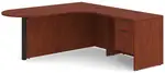 Peninsula Desk with Curved Edge