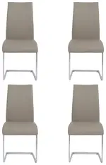 Contemporary Cantilever Side Chair - Set of 4