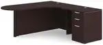 Peninsula Desk with Curved Edge