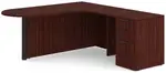 Peninsula Desk with Curved Edge