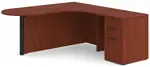 Peninsula Desk with Curved Edge