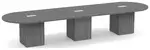 Racetrack Conference Table with Cube Base