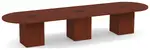 Racetrack Conference Table with Cube Base