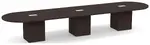 Racetrack Conference Table with Cube Base