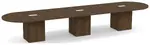 Racetrack Conference Table with Cube Base