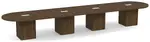 Racetrack Conference Table with Cube Base
