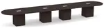 Racetrack Conference Table with Cube Base