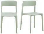 Universal Molded Stacking Chairs - Set of 2