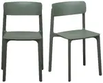 Universal Molded Stacking Chairs - Set of 2