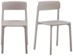 Universal Molded Stacking Chairs - Set of 2