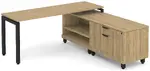 L Shaped Desk with Storage