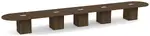 Racetrack Conference Table with Cube Base
