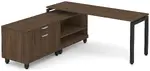 L Shaped Desk with Storage