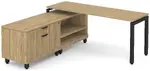 L Shaped Desk with Storage