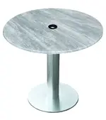 Round Outdoor Table with Umbrella Hole