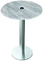 Tall Round Outdoor Table with Umbrella Hole