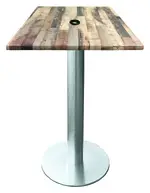 Outdoor Dining Table with Umbrella Hole