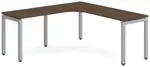 L Shaped Desk with Metal Legs