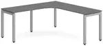 L Shaped Desk with Metal Legs
