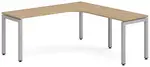 L Shaped Desk with Metal Legs