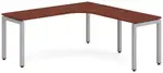L Shaped Desk with Metal Legs