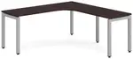 L Shaped Desk with Metal Legs