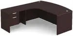 Bow Front L Shaped Desk