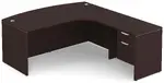 Bow Front L Shaped Desk