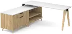 Modern L Shaped Desk with Storage