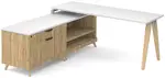 Modern L Shaped Desk with Storage