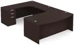 Bow Front U-Shaped Desk
