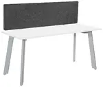Small Desk with Privacy Panel