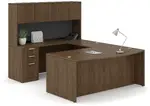 U Shaped Office Desk with Hutch