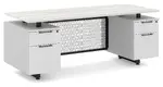 Double Pedestal Desk with Modesty Panel