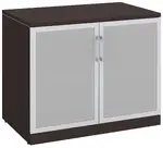 Small Storage Cabinet with Glass Doors