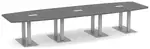 Modern Boat Shaped Conference Table
